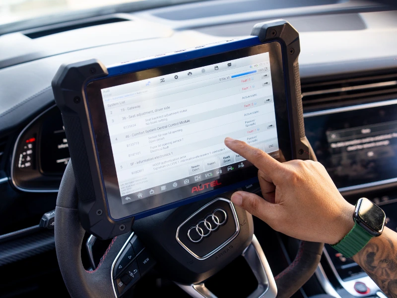 Diagnostics Scan on a Audi model.webp
