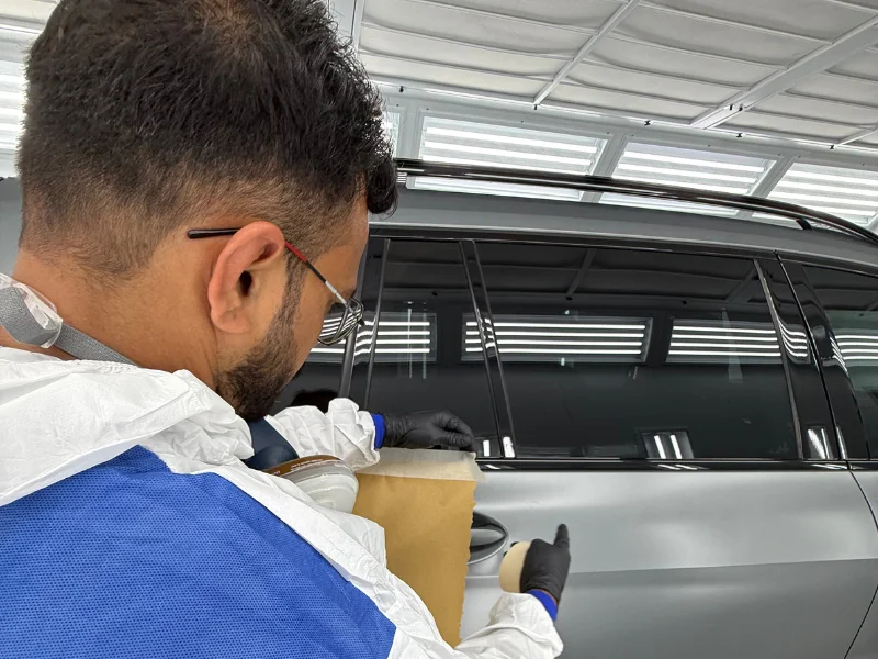 Paint Preperation on car